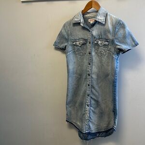 True Religion Denim Shirt Dress